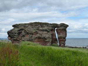 Buddo Rock on the Fife Coastal Path