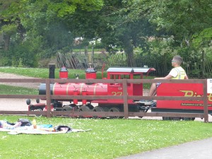 miniature train at Craigtoun Park