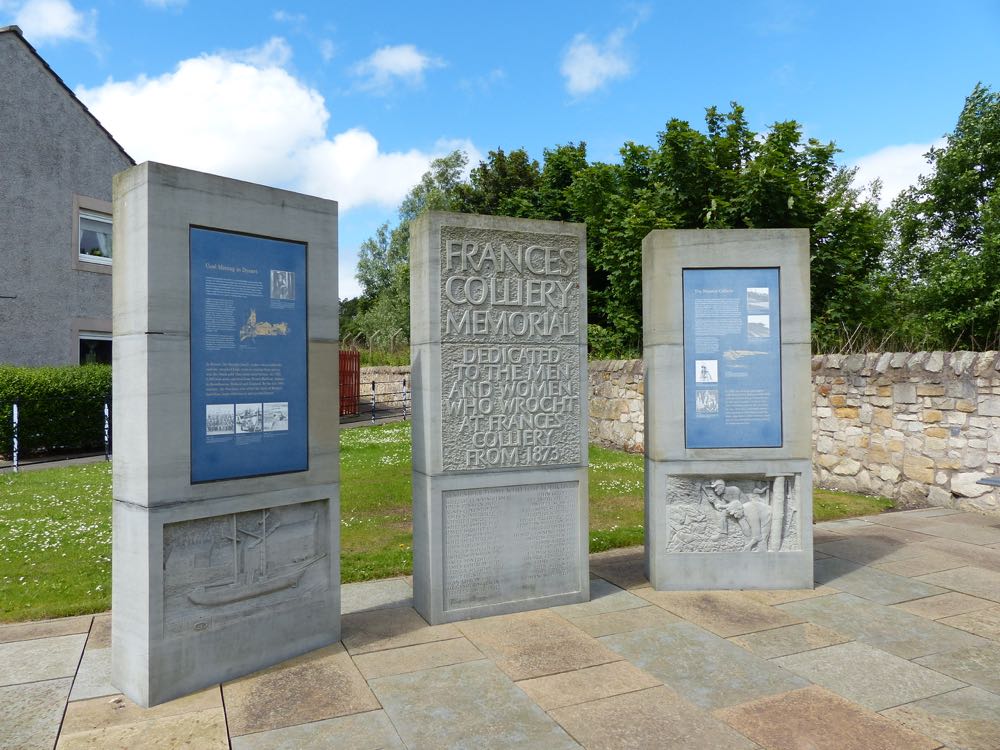 Dysart to Leven Frances Colliery memorial